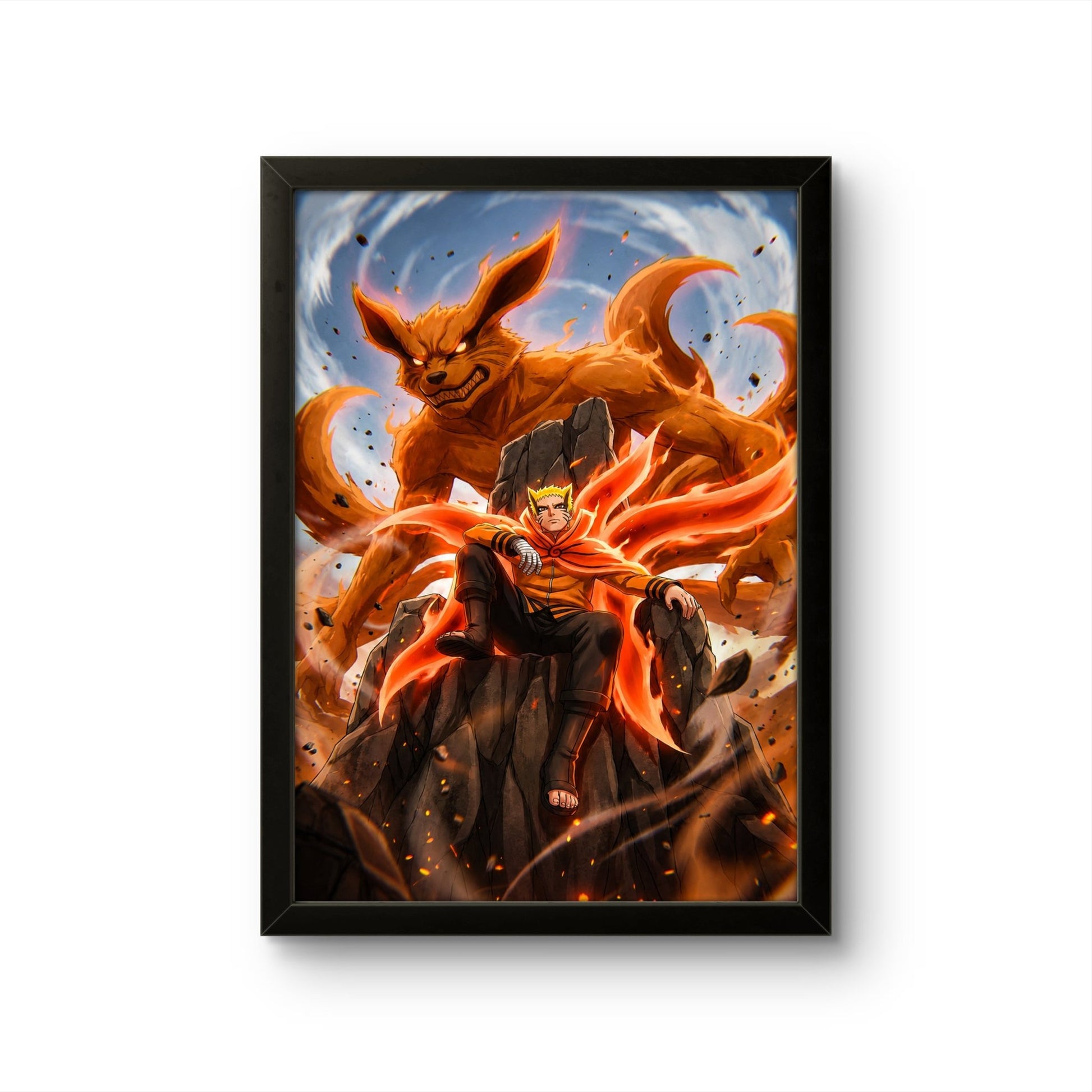 Naruto with Kurama - Anime Photo Frame - Art Drift