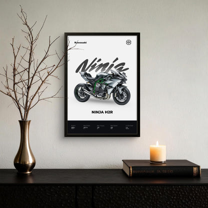 Ninja H2R - Bike Photo Frame - Art Drift