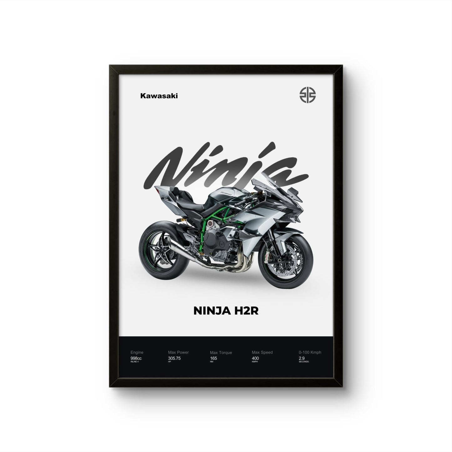 Ninja H2R - Bike Photo Frame - Art Drift