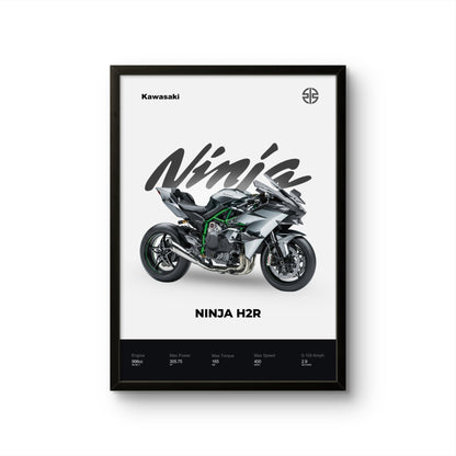 Ninja H2R - Bike Photo Frame - Art Drift