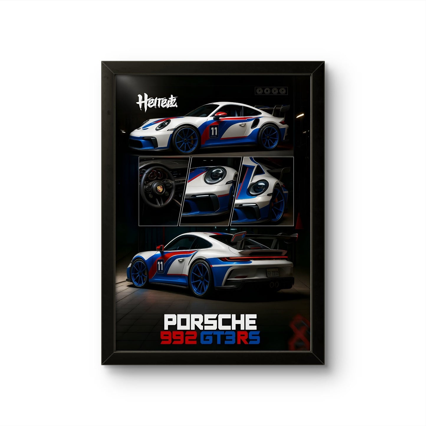 Porsche 992 GT3RS - Car Photo Frame - Art Drift