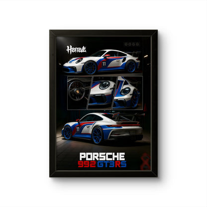 Porsche 992 GT3RS - Car Photo Frame - Art Drift