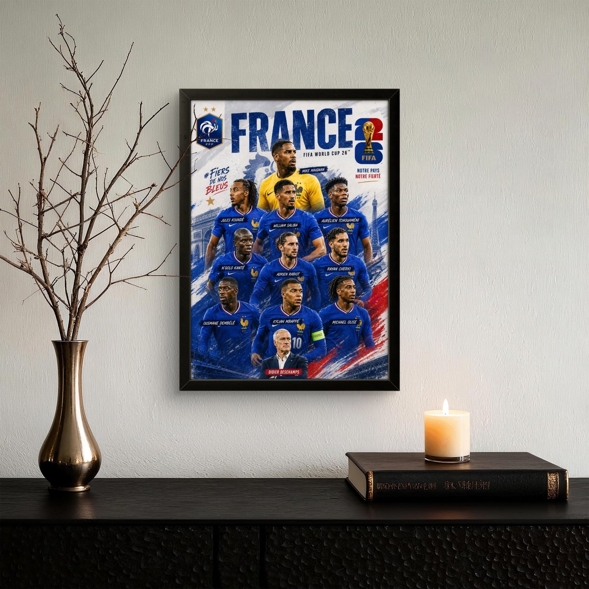Pride of France- Football Photo Frame - Art Drift