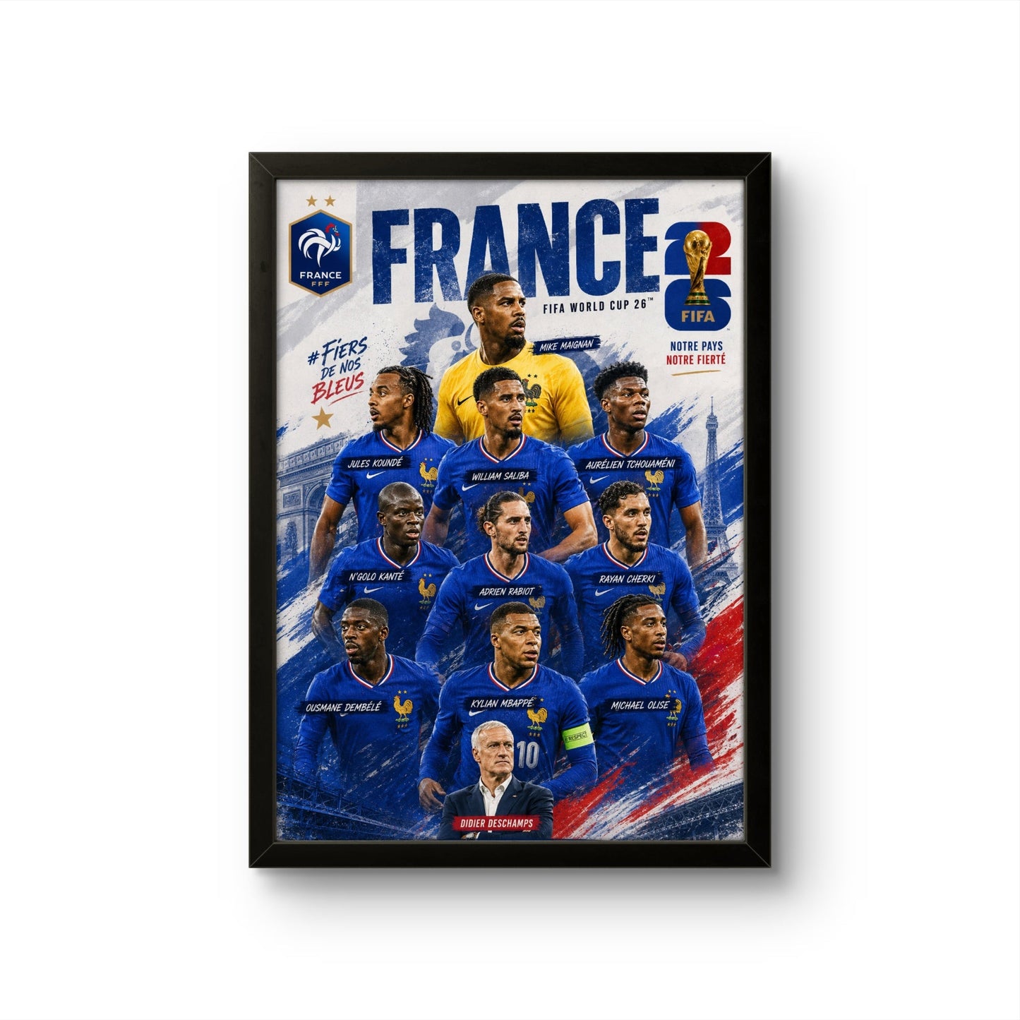 Pride of France- Football Photo Frame - Art Drift