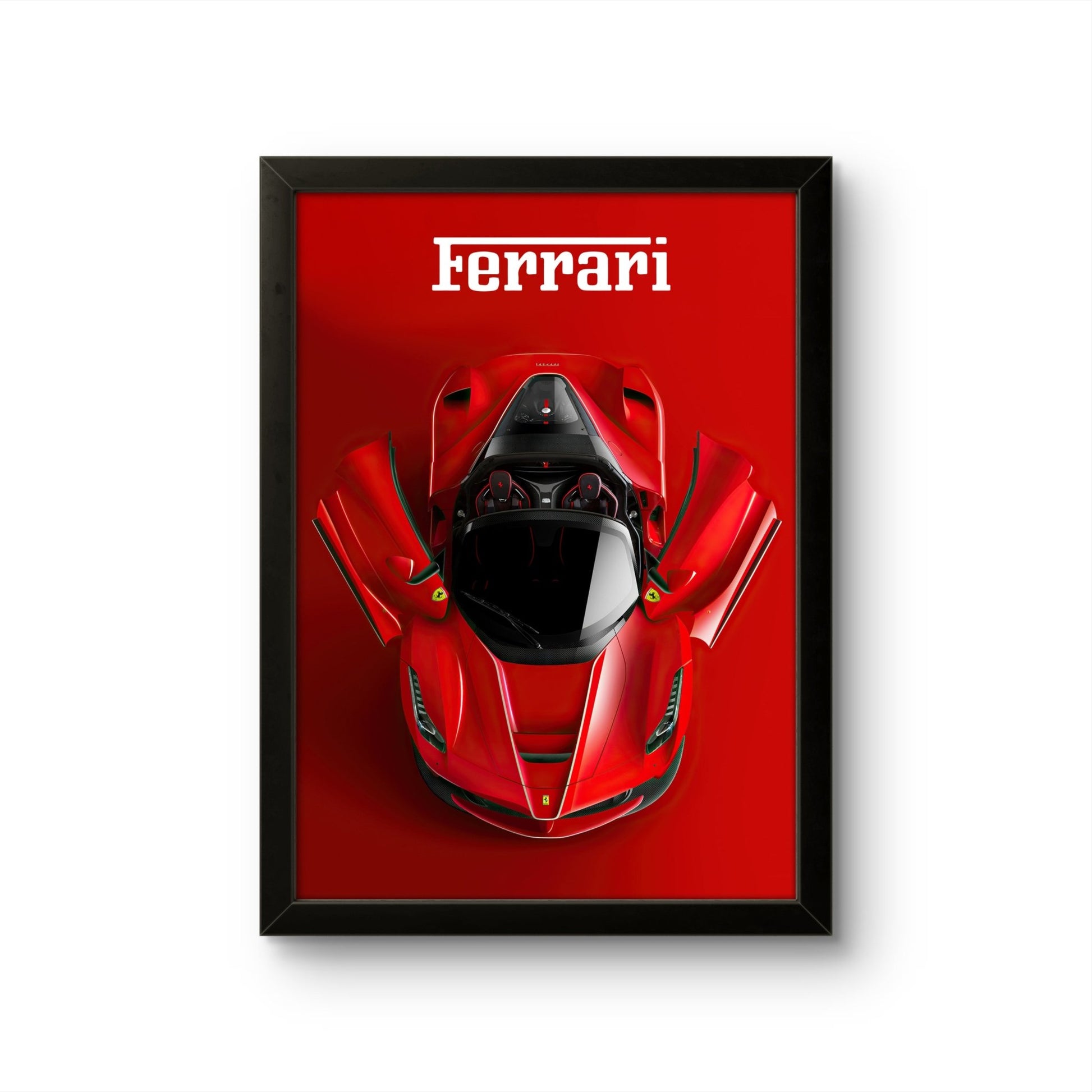 Red Ferrari - Car Photo Frame - Art Drift