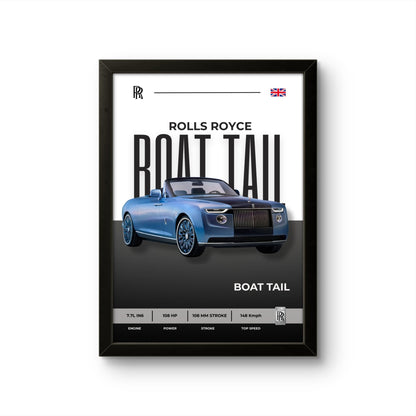 Rolls Royce Boat Tail - Car Photo Frame - Art Drift