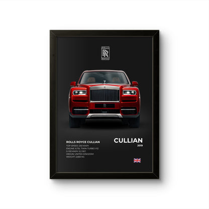 Rolls Royce Cullian - Car Photo Frame - Art Drift