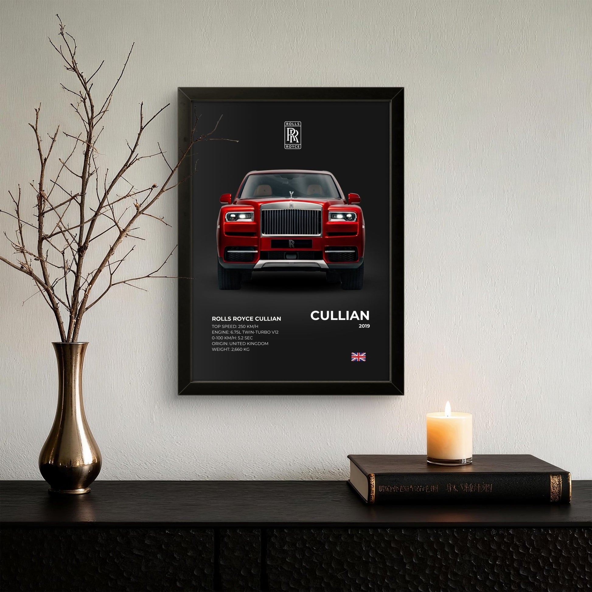 Rolls Royce Cullian - Car Photo Frame - Art Drift