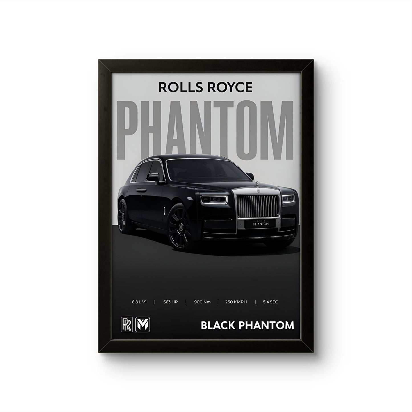 Rolls Royce Phantom - Car Photo Frame - Art Drift