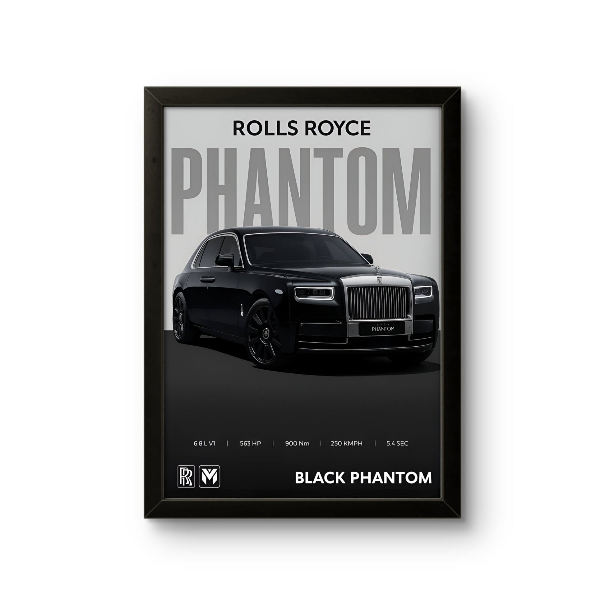 Rolls Royce Phantom - Car Photo Frame - Art Drift