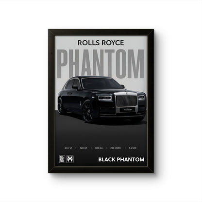 Rolls Royce Phantom - Car Photo Frame - Art Drift