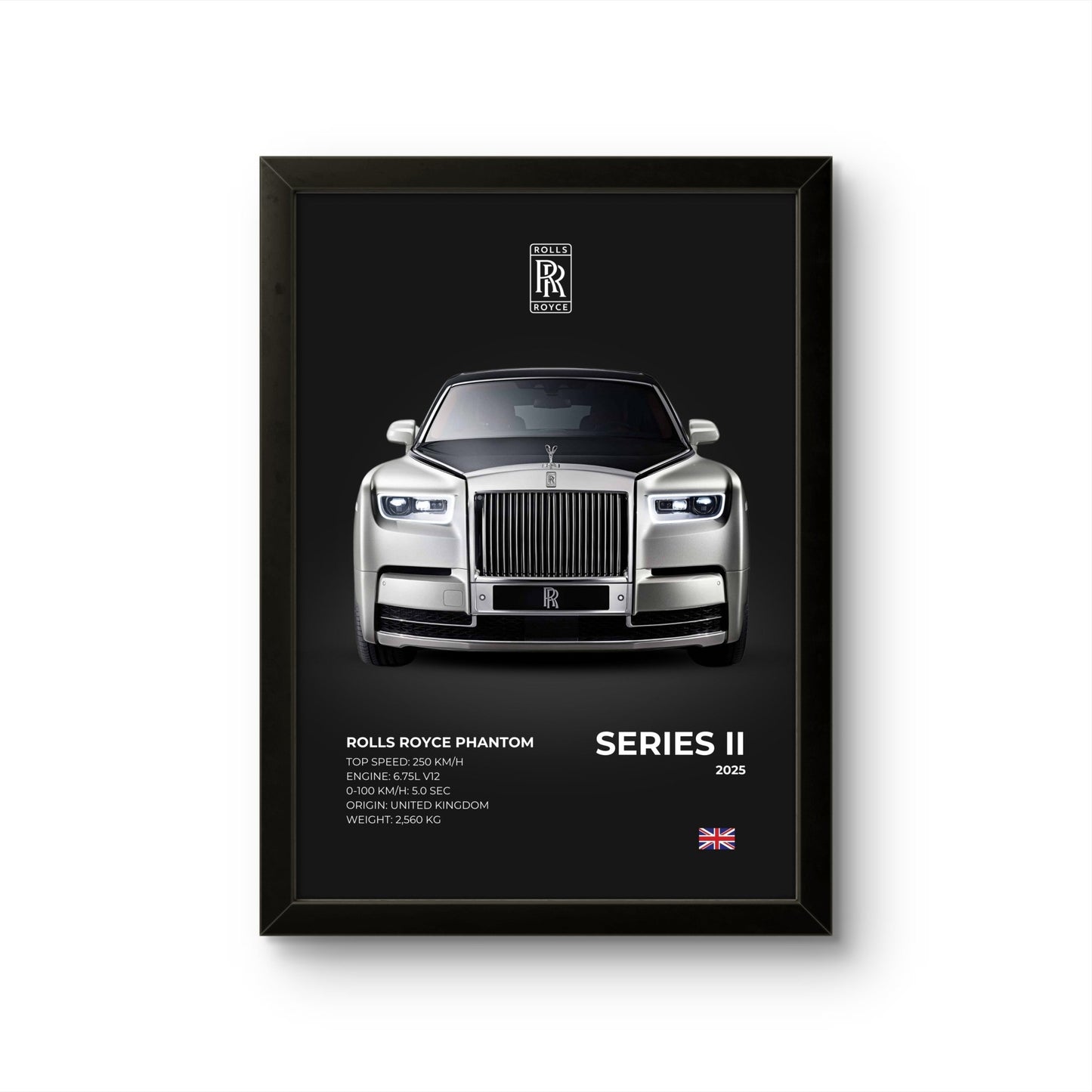 Rolls Royce Phantom II - Car Photo Frame - Art Drift