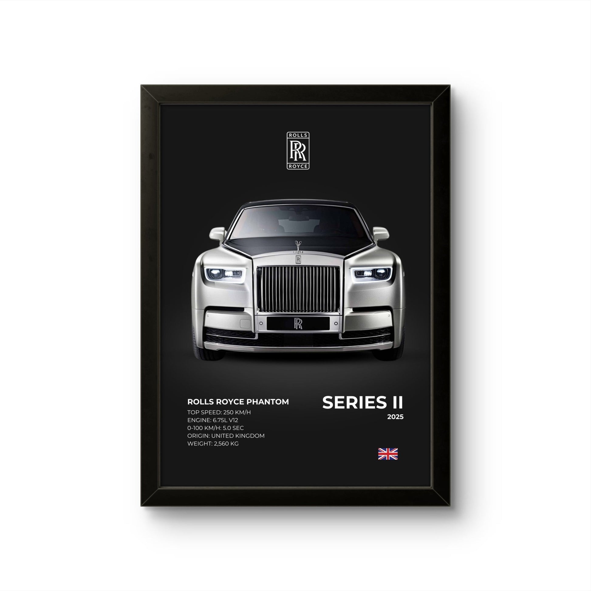 Rolls Royce Phantom II - Car Photo Frame - Art Drift