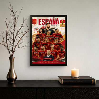 Spain 2026 – The Golden Generation- Football Photo Frame - Art Drift
