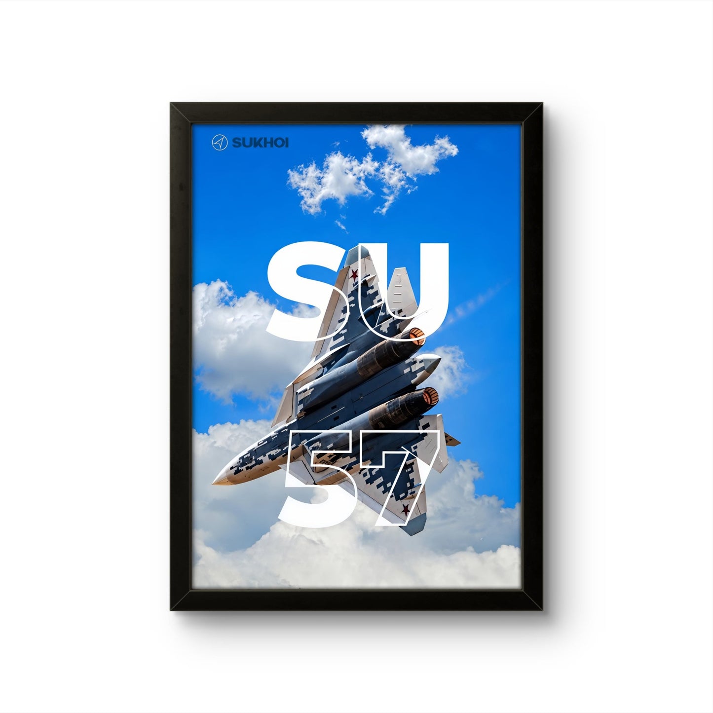 Sukhoi Su 57 Aka Felon - Military Photo Frame - Art Drift