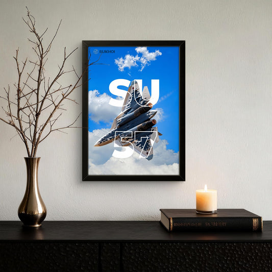 Sukhoi Su 57 Aka Felon - Military Photo Frame - Art Drift