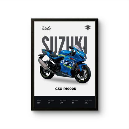Suzuki GSX - R1000R - Bike Photo Frame - Art Drift