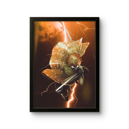 Zenitsu - Demon Slayer - Anime Photo Frame - Art Drift